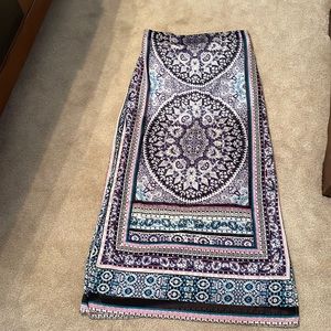 Express Patterned Maxi Skirt